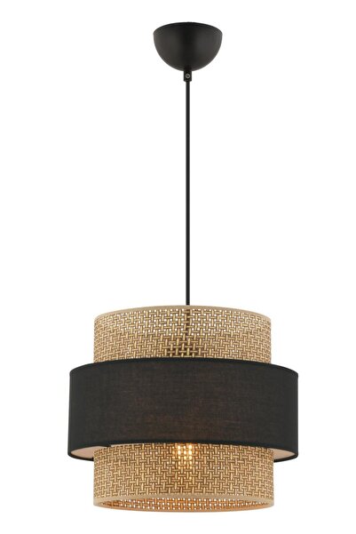 NES LİGHT Kahve/Siyah Kumaş Hazeran Sarkıt Avize