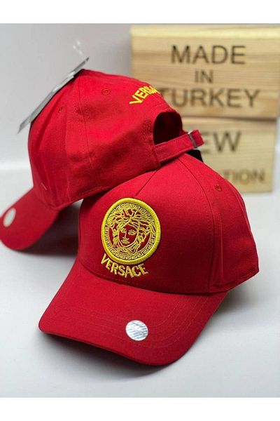 NO BRAND Stylish Hat with Red Gold Detail – Unisex Streetwear