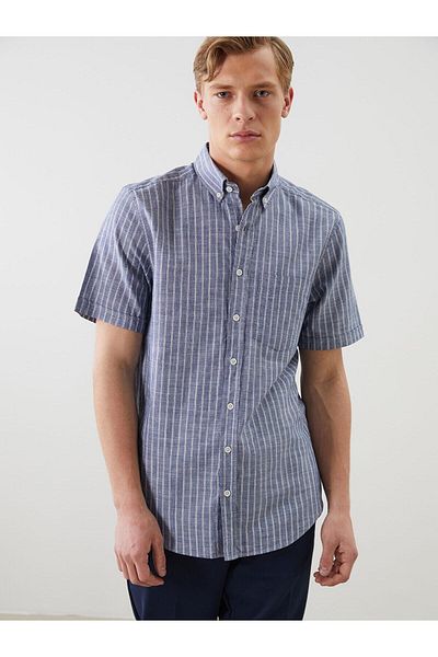 LC Waikiki Ανδρικό πουκάμισο LCWAIKIKI Classic Regular Fit ριγέ (S5)