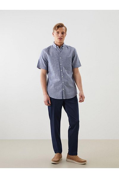 LC Waikiki Ανδρικό πουκάμισο LCWAIKIKI Classic Regular Fit ριγέ (S5)