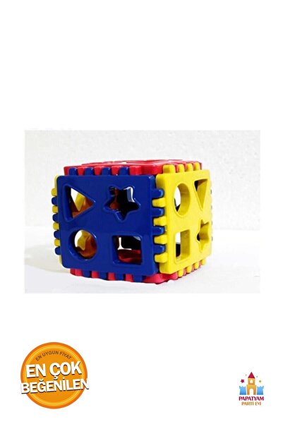 PapatyamPartiEvi Zeka Küpü Bul Tak Oyuncak Seti - Geometrik Cisimler ile Eğlenceli Zeka Geliştirme