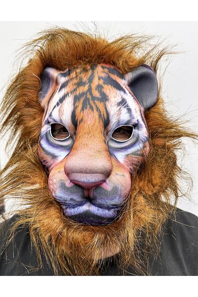 Skygo Brown Mane Haired Plush Lion Mask Mega Plush No 13