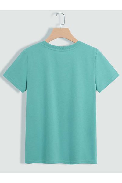 PENTHİLUS Tricou cu mânecă scurtă Imprimat Geografie Vară Fluture Tricouri