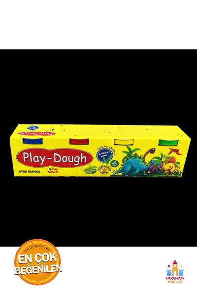 PapatyamPartiEvi مجموعة صلصال اللعب الملونة ذات 10 أصابع - لعبة إبداعية للأطفال