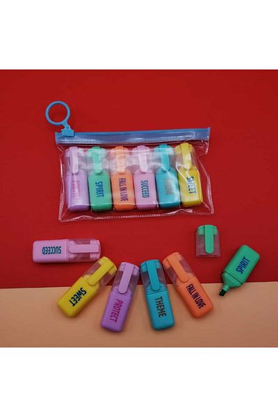 Acousticworld Pack of 6 Highlighters