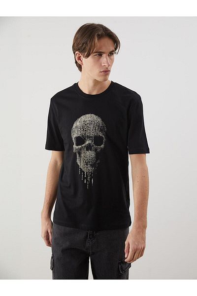 LC Waikiki Ανδρικό μπλουζάκι με στάμπα XSIDE Crew Neck (S5)