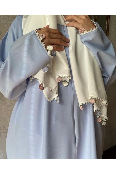 Nimet Abla Butik Hand Embroidered Prayer Robe Suit