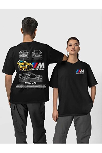 FULL TOLERANCE BMW M4 Temalı Unisex Oversize Tişört – Özgün Spor Araba Tasarımı – %100 Pamuk