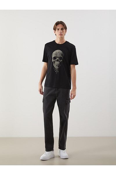 LC Waikiki Ανδρικό μπλουζάκι με στάμπα XSIDE Crew Neck (S5)