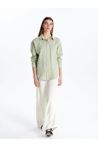 LC Waikiki Xside Oversize Linen Women's Shirt (S5)