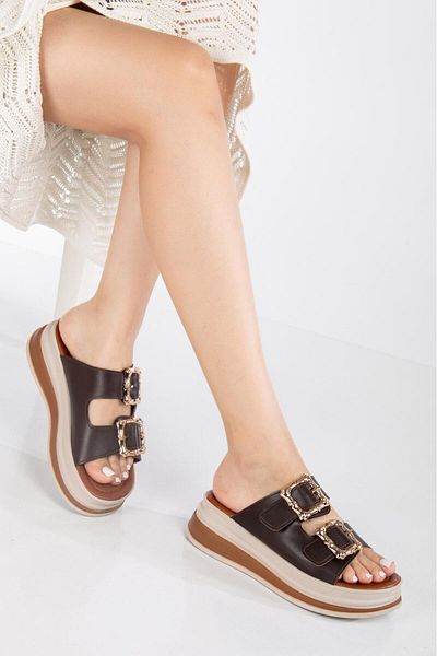 Ramer Double Banded Buckle Slippers