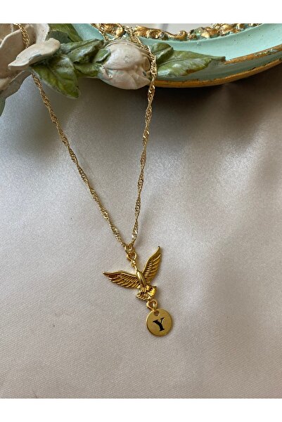 Asia by Leuvoié Asia By Leuvoie Altın Kaplama Y Harfli Anka Kuşu Kolye
