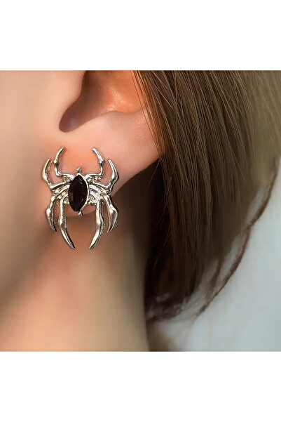 MİLALAZO Vintage Örümcek Yuvası Küpeler Kadınlar Ve Erkekler İçin Gotik Punk