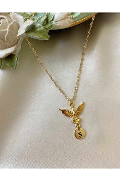 Asia by Leuvoié Asia By Leuvoie Altın Kaplama Ş Harfli Anka Kuşu Kolye