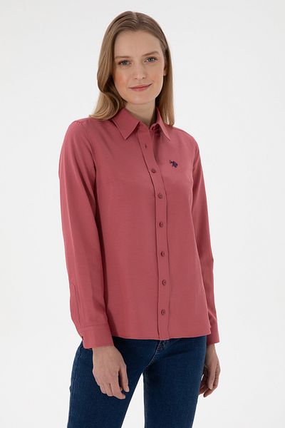 U.S. Polo Assn. Women's Cherry Long Sleeve Basic Shirt 50307726 -Vr223