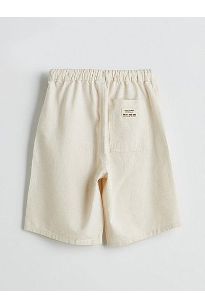 LC Waikiki Lcw Kids Elastic Waist Linen Blend Boy Shorts (S5)
