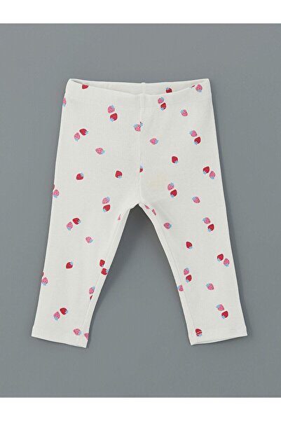 LC Waikiki Lcw Kids Elastic Waist Printed Baby Girl Leggings 2 Pack (S5)