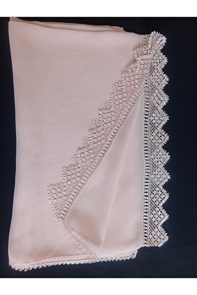 NUMİSTORE İğne oyası pudra renk tül oyası modeli namaz örtüsü