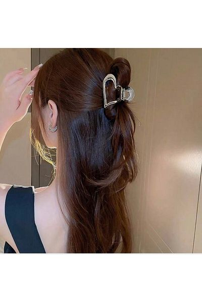 Be Best Women's Silver Color Heart Metal Latch Buckle Be80