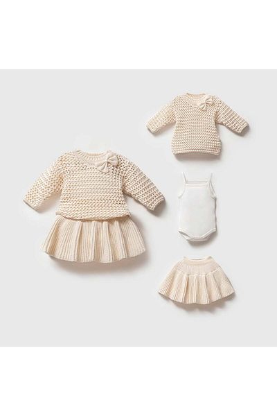 Nipperland Baby Girl 100% Cotton Amelia Set (3.6-6.9-9.12 Months)