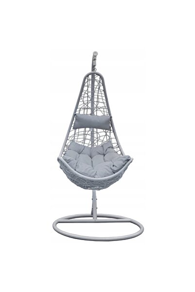 Bijumix Aksesuar Κρεμαστή πολυθρόνα, Jumi, πολυρατάν, χάλυβας, γκρι, μέγιστο ...