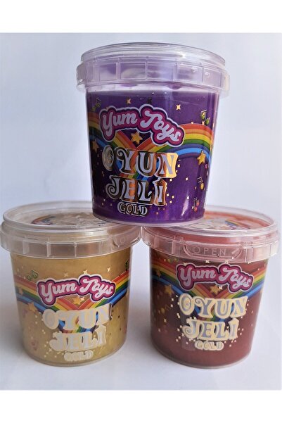 YumToys Oyun Jeli Yumtoys Gold Serisi Slaym - Hazır Slime 3 Renk 3 Kutu 140x3 Gr