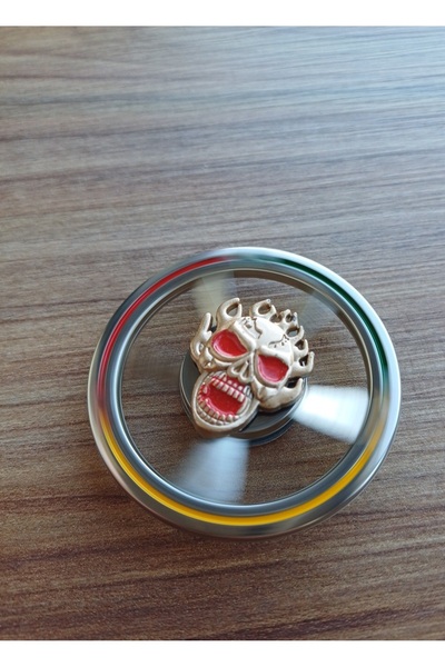 OYUNCAKSAHİLİ Stres Çarkı Metal Ghost Kurukafa Model Stabil Dönüş Rider Demir Oyun Çarkı 4.5CM