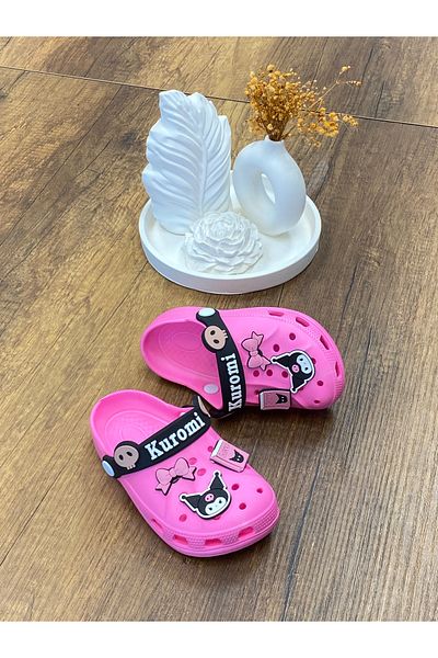 ÇOCUKÇA MODA Kuromi My Melody Girls Non-Slip Sole Slippers Daily Pool Beach Sandals
