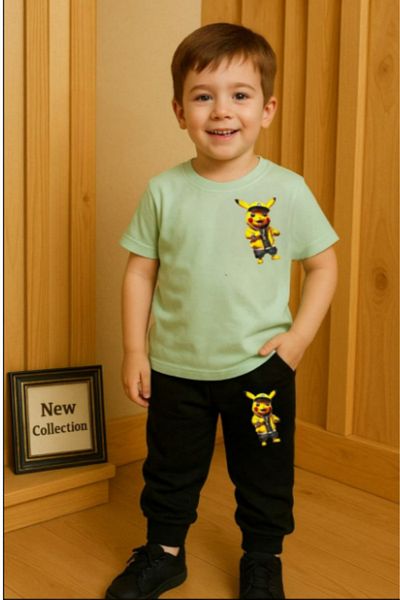 BEREKET BABY Boys' Cotton Double Suit Daily Comfortable Clothing – 1-6 Years