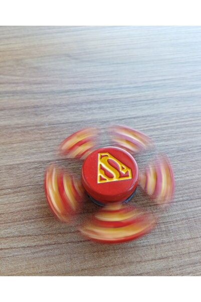 OYUNCAKSAHİLİ Stres Çarkı Metal Süpermen Logo Yazılı Model Uzun Dönüş 5li Sup...