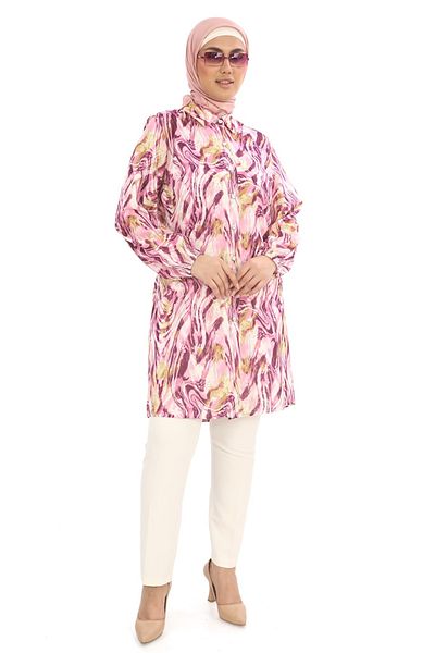 TUNİK Women's Patterned Hijab Tunic