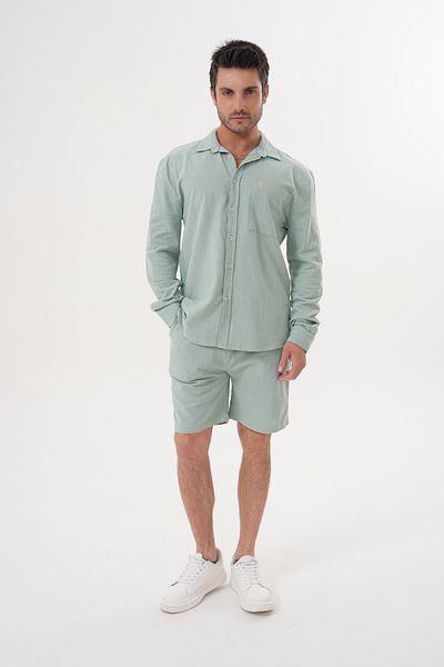 Catto Peak Summer Top and Bottom Set 100% Cotton Oversize Shorts Shirt