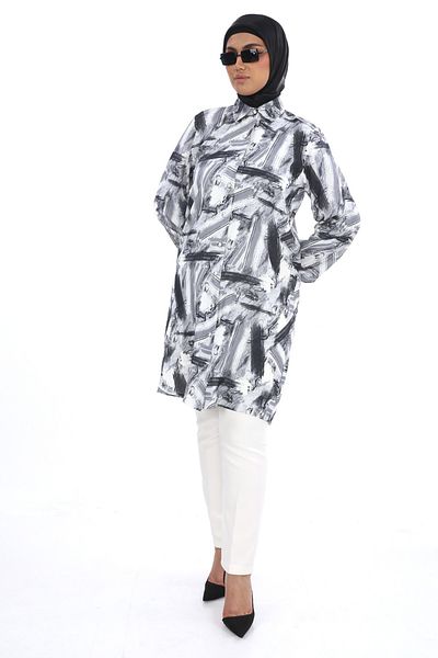 TUNİK Women's Patterned Hijab Tunic