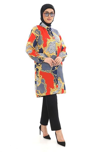 TUNİK Women's Patterned Hijab Tunic