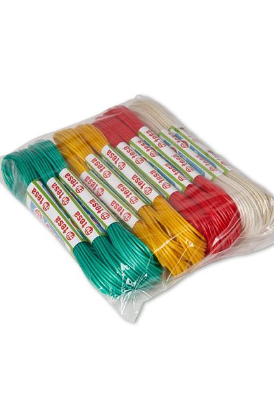 Tesa 10 Meters Colorless Durable Pvc Coated Steel Laundry String (12×10 Meters)