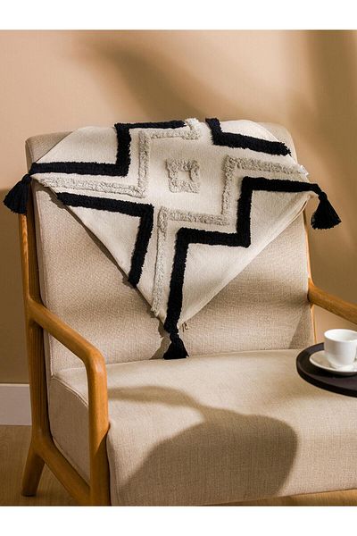 LC Waikiki LCW HOME Κεντημένη Φούντα Λεπτομερής Μαξιλαροθήκη 45x45 cm (S5)