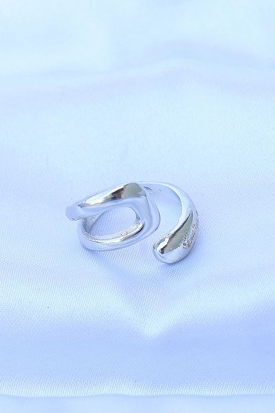 Skygo Brass Silver Color Adjustable Ring - Tj-Byk3175