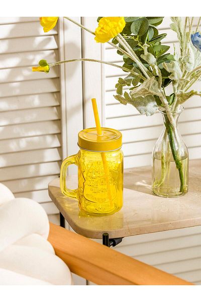 LC Waikiki Lcw Home Glass Cup with Straw (S5)