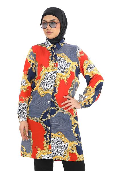 TUNİK Women's Patterned Hijab Tunic