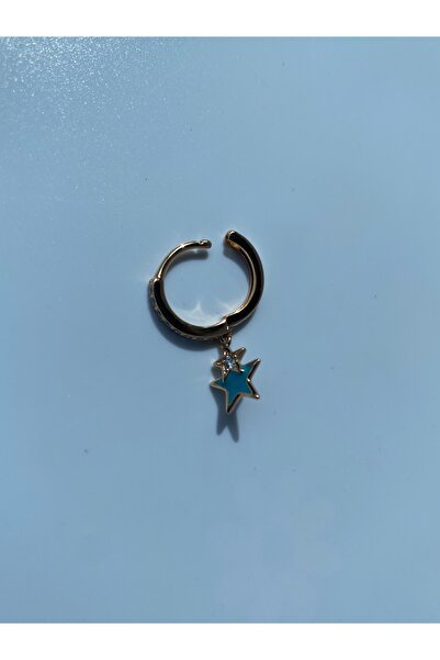 kurukafagift Çelik Tekli Yıldız Piercing Sallantılı Helix Kıkırdak Lob