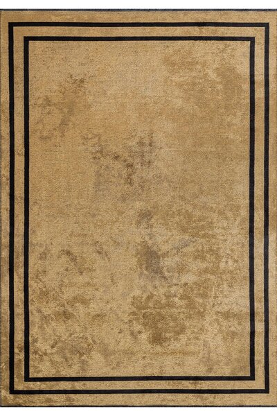 BM Home PARALLEL BORDER GOLD - SİYAH 160X230 CM HALI