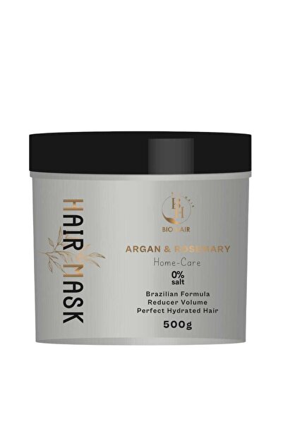 B H BIO HAIR ماسك شعر بالأرجان وإكليل الجبل 0% ملح 500 مل
