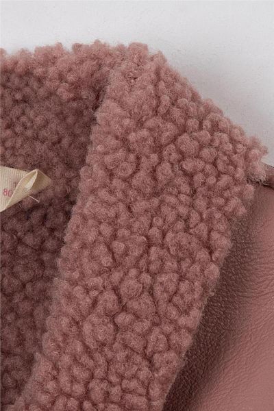 Motebarn Wear Кожена жилетка за момиче в розово