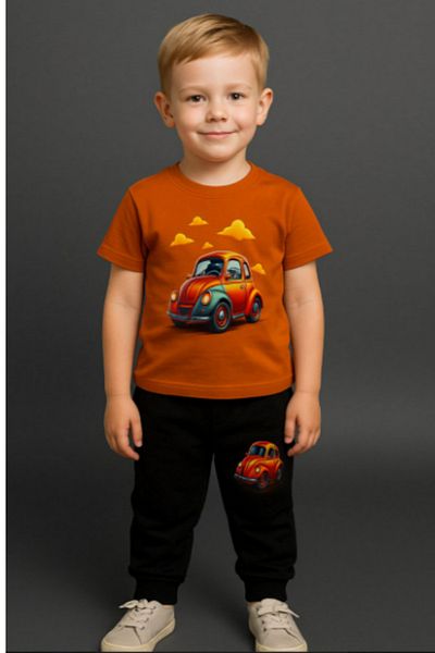 BEREKET BABY Boys' Cotton Double Suit Daily Comfortable Clothing – 1-6 Years