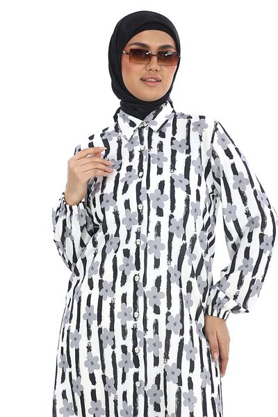 TUNİK Women's Patterned Hijab Tunic