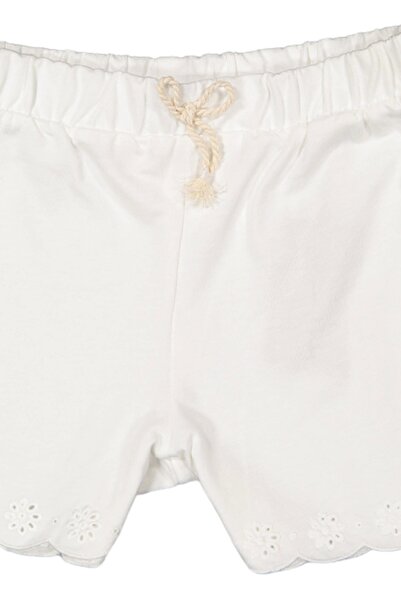 Divonette Дівчачі бавовняні шорти з вишивкою, дві шнурки - дитячий одяг