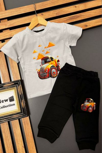 BEREKET BABY Boys' Cotton Double Suit Daily Comfortable Clothing – 1-6 Years