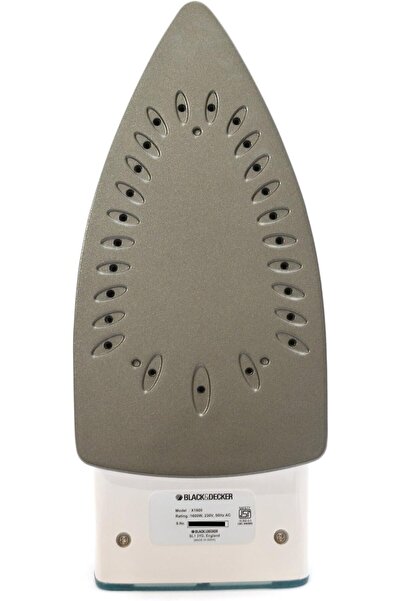 Generic BLACK+DECKER Steam Iron 1750W Ceramic Soleplate X1600-B5 (White/Green)