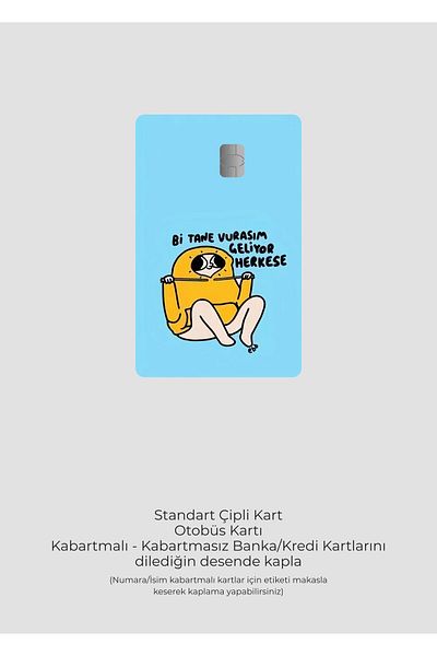 hediyenebak I'M Coming to Knock on Both Doors Designed for Everyone |   Card Covering Sticker |   Compatible for Credit/Debit Card