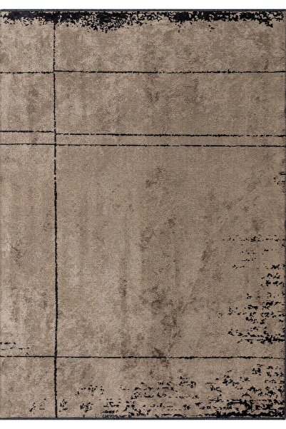 BM Home BARBER SİYAH - KOYU BEJ 80X300 CM HALI